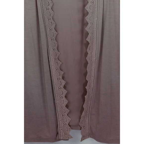 One World Open Cardigan Top Waterfall Purple Womens Small New - Picture 7 of 10